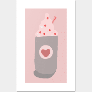 Strawberry Milkshake Posters and Art